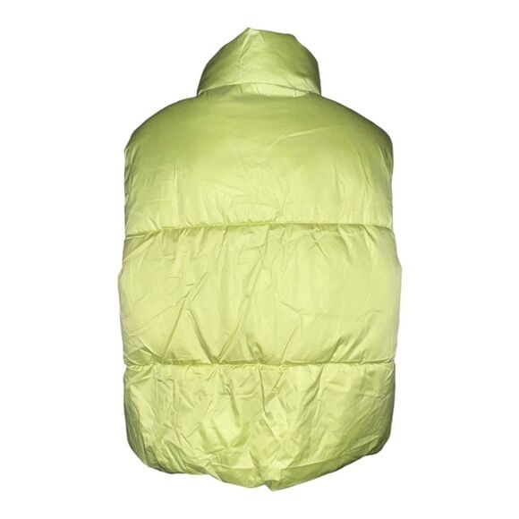 Old Navy Unisex Plus Size Citrine Quilted Puffer Vest Neon 4X NWOT - Picture 2 of 7